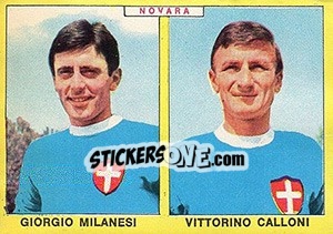 Cromo Milanesi / Calloni V. - Calciatori 1966-1967 - Panini