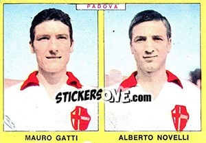 Sticker Gatti / Novelli - Calciatori 1966-1967 - Panini