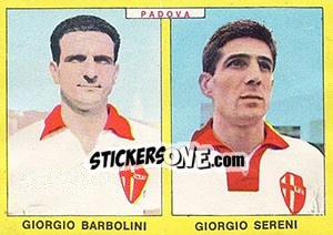 Sticker Barbolini / Sereni - Calciatori 1966-1967 n. 383 - Panini