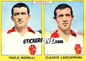 Sticker Morelli / Lanciaprima - Calciatori 1966-1967 n. 384 - Panini