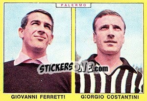 Sticker Ferretti / Costantini - Calciatori 1966-1967 n. 387 - Panini