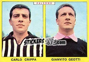 Sticker Crippa / Geotti - Calciatori 1966-1967 n. 391 - Panini