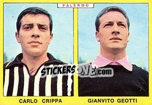 Sticker Crippa / Geotti - Calciatori 1966-1967 - Panini