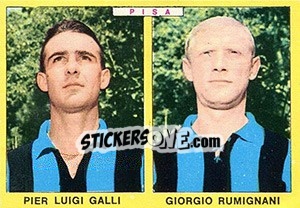 Cromo Galli / Rumignani - Calciatori 1966-1967 - Panini