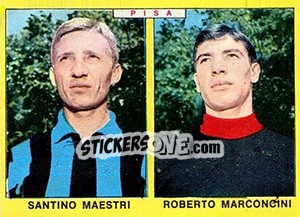 Sticker Maestri / Marconcini - Calciatori 1966-1967 n. 398 - Panini