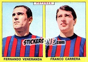 Figurina Veneranda / Carrera - Calciatori 1966-1967 - Panini