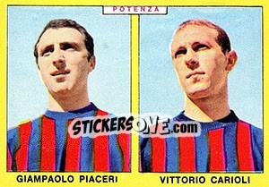 Sticker Piaceri / Carioli - Calciatori 1966-1967 - Panini