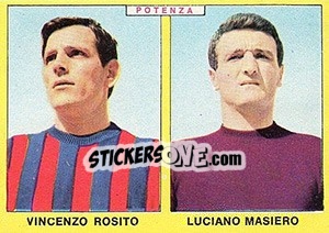 Figurina Rosito / Masiero - Calciatori 1966-1967 - Panini