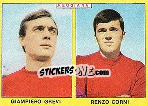 Cromo Grevi / Corini - Calciatori 1966-1967 - Panini