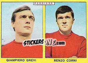 Sticker Grevi / Corini - Calciatori 1966-1967 n. 407 - Panini
