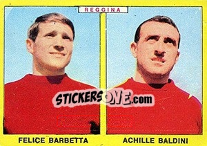 Sticker Barbetta / Baldini - Calciatori 1966-1967 n. 412 - Panini