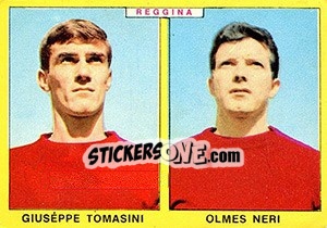 Sticker Tomasini / Neri - Calciatori 1966-1967 n. 413 - Panini