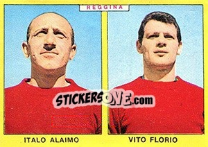 Sticker Alaimo / Florio - Calciatori 1966-1967 n. 414 - Panini