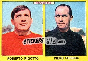 Sticker Rigotto / Persico - Calciatori 1966-1967 n. 416 - Panini