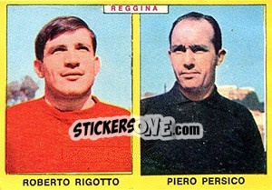 Sticker Rigotto / Persico - Calciatori 1966-1967 - Panini