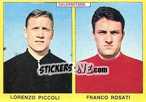 Sticker Piccoli / Rosati - Calciatori 1966-1967 - Panini