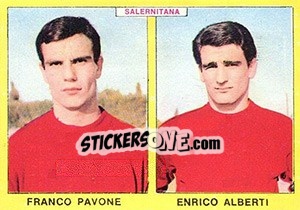 Cromo Pavone / Alberti - Calciatori 1966-1967 - Panini