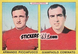 Sticker Picciafuoco / Cominato - Calciatori 1966-1967 - Panini