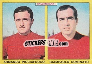 Sticker Picciafuoco / Cominato - Calciatori 1966-1967 n. 420 - Panini