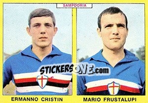 Cromo Cristin / Frustalupi - Calciatori 1966-1967 - Panini