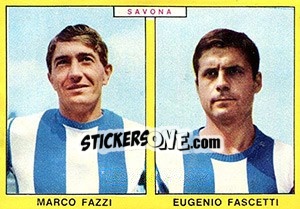 Sticker Fazzi / Fascetti - Calciatori 1966-1967 - Panini