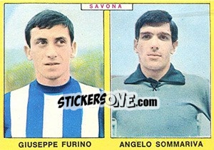 Sticker Furino / Sommariva - Calciatori 1966-1967 n. 434 - Panini