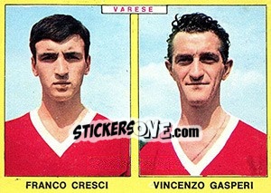 Sticker Cresci / Gasperi - Calciatori 1966-1967 n. 437 - Panini
