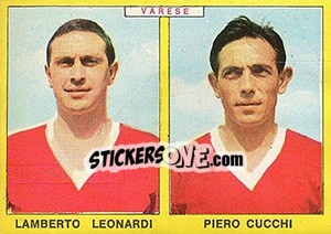 Sticker Leonardi / Cucchi - Calciatori 1966-1967 n. 438 - Panini