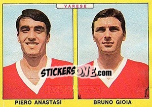 Sticker Anastasi / Gioia - Calciatori 1966-1967 n. 439 - Panini