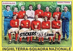 Figurina Inghilterra - Squadra Nazionale - Calciatori 1966-1967 - Panini