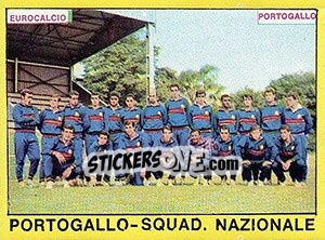 Sticker Portogallo - Squadra Nazionale - Calciatori 1966-1967 - Panini