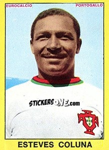 Cromo Esteves Coluna - Calciatori 1966-1967 - Panini