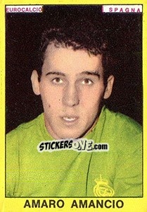 Sticker Amaro Amancio - Calciatori 1966-1967 n. 474 - Panini