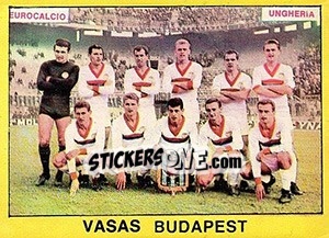 Cromo Vasas Budapest - Calciatori 1966-1967 - Panini