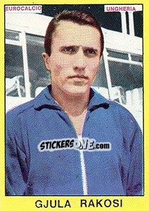 Sticker Gjula Rakosi - Calciatori 1966-1967 - Panini