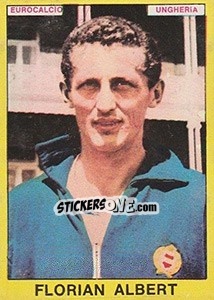 Sticker Florian Albert - Calciatori 1966-1967 n. 480 - Panini