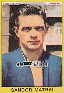 Cromo Sandor Matrai - Calciatori 1966-1967 n. 481 - Panini