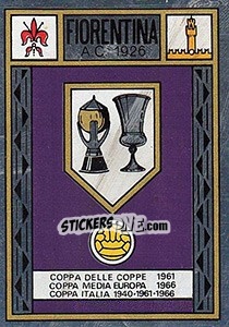 Sticker Fiorentina - Scudetto - Calciatori 1966-1967 - Panini