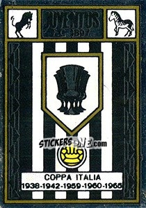 Sticker Juventus - Scudetto - Calciatori 1966-1967 - Panini