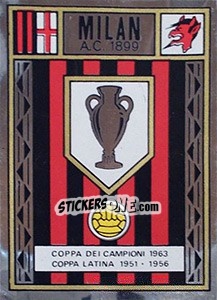 Sticker Milan - Scudetto - Calciatori 1966-1967 - Panini