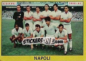 Figurina Napoli - Squadra - Calciatori 1966-1967 - Panini