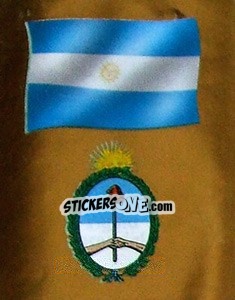 Sticker Bandera y Escudo - Copa América 2001 n. 8 - Navarrete