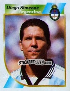Cromo Diego Simeone - Copa América 2001 - Navarrete