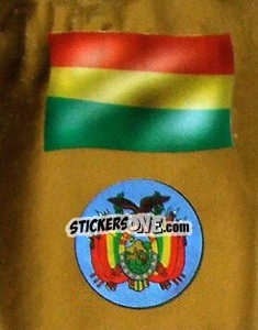 Cromo Bandera y Escudo - Copa América 2001 - Navarrete