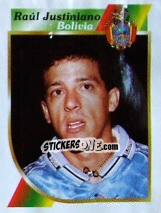 Cromo Raúl Justiniano - Copa América 2001 - Navarrete