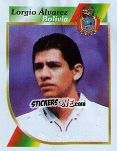 Cromo Lorgio Álvarez - Copa América 2001 - Navarrete