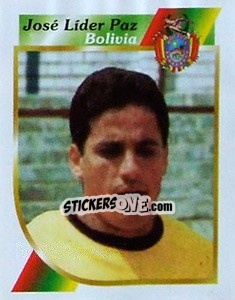 Sticker José Líder Paz - Copa América 2001 - Navarrete