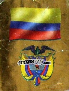 Cromo Bandera y Escudo - Copa América 2001 - Navarrete