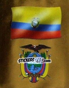 Cromo Bandera y Escudo - Copa América 2001 - Navarrete
