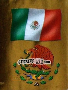 Sticker Bandera y Escudo - Copa América 2001 n. 127 - Navarrete